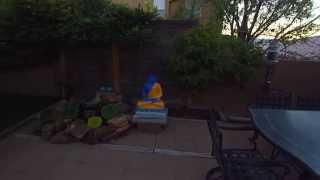 20150927 Backyard Sunrise - Yuneec Q500 4K Drone Steady Grip test