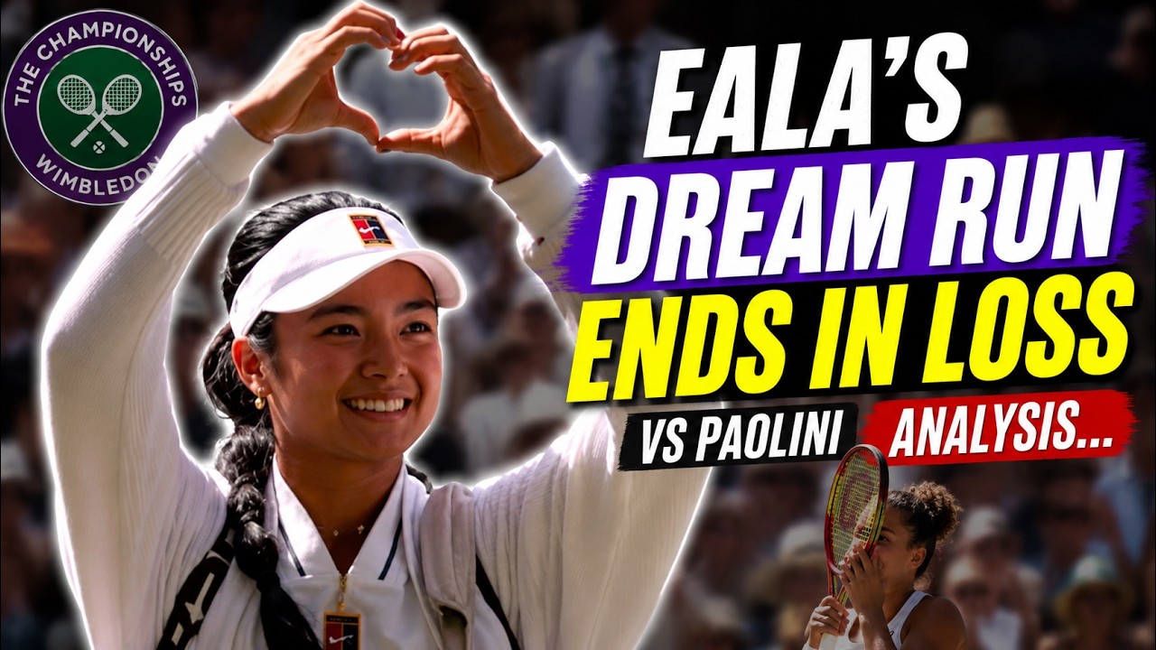Alex Eala's dream run at Wimbledon ends in three-set loss to Jasmine Paolini | Post-match analysis