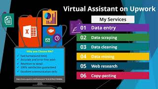 Upwork Intro Virtual Assistant of Data Entry