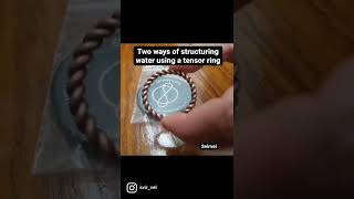 how to structure water using a tensor ring