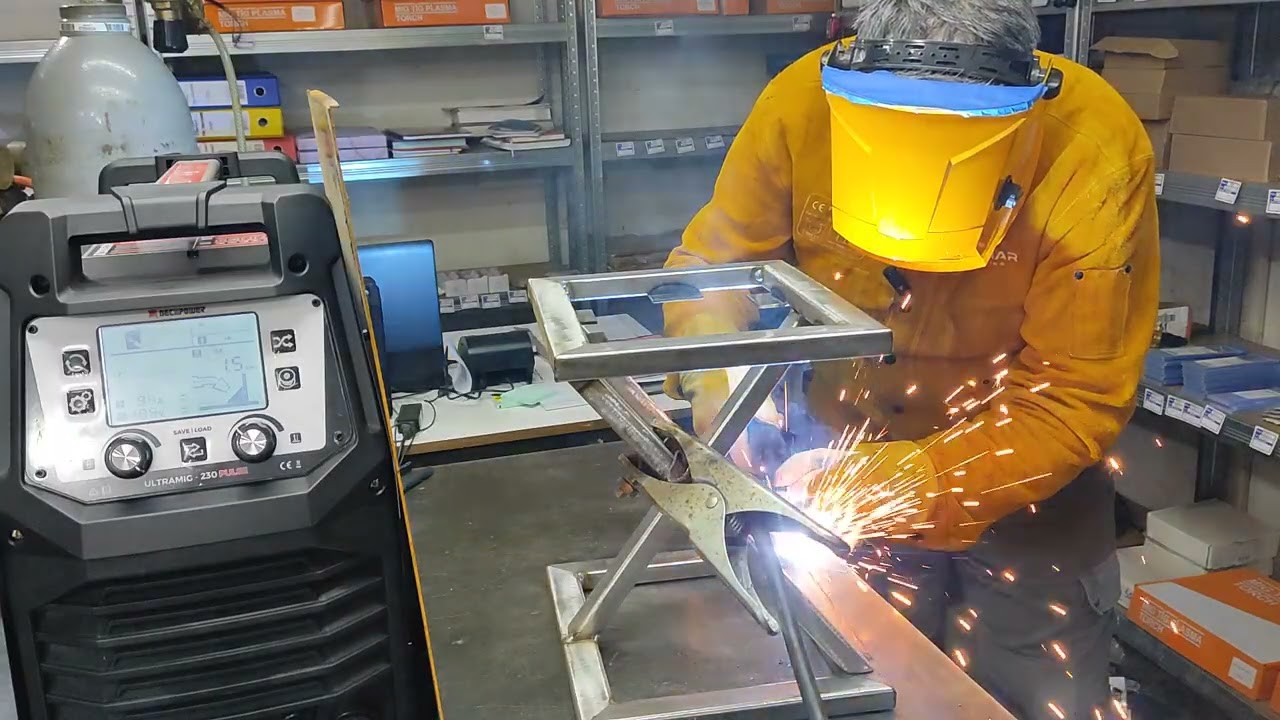 Decapower Ultramig 230 pulse co2 test 2