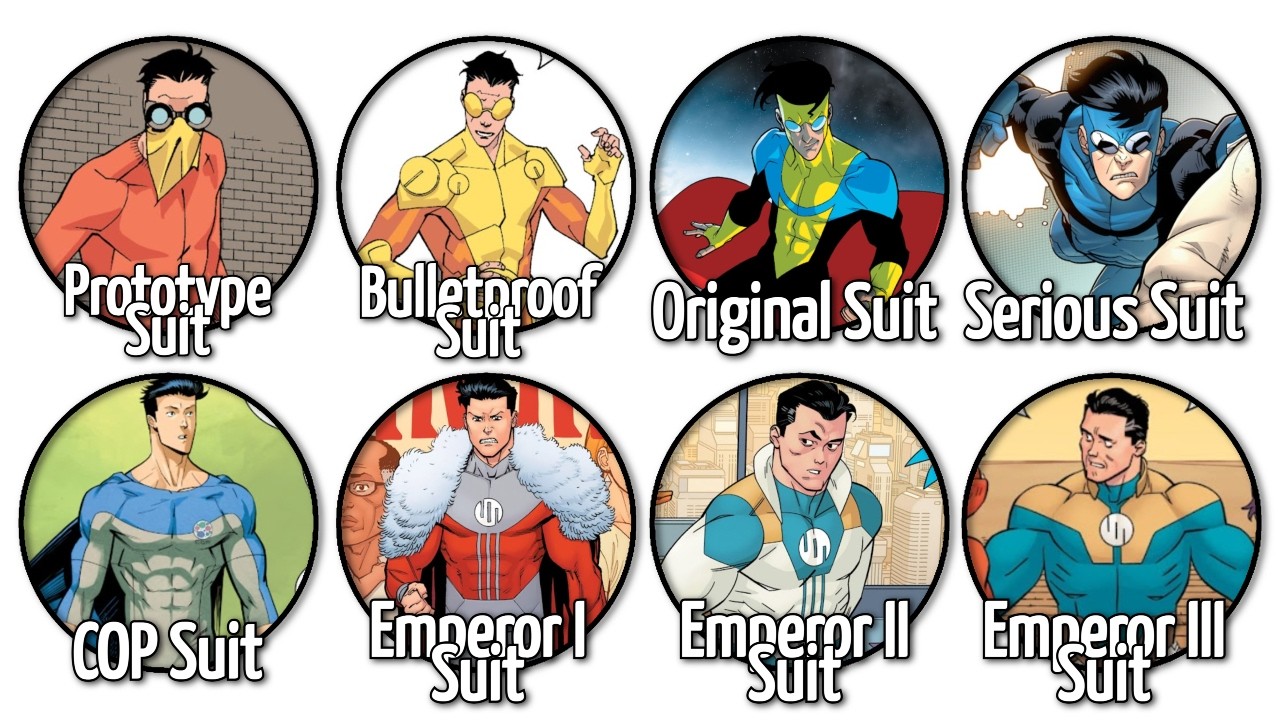 Invincible Mark Diff Suits Every Invincible Suit Explained - YouTube
