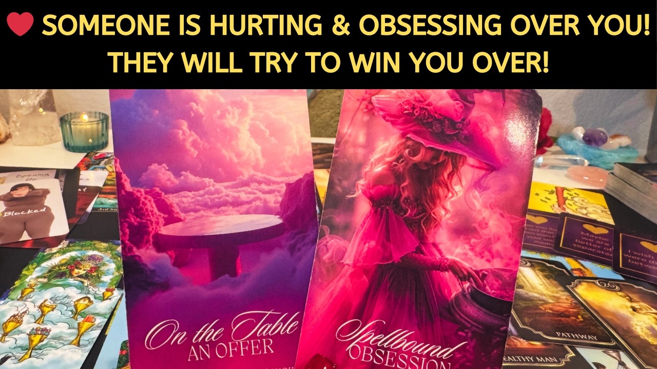 ❤️ Someone is hurting & obsessing over you! they will try to win you over! Love Tarot Reading