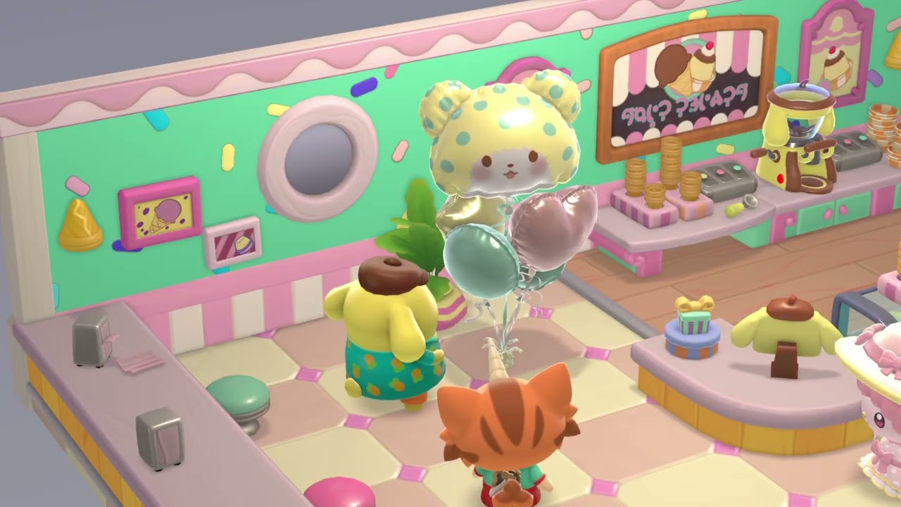 Moppu's Birthday Party in Hello Kitty Island Adventure