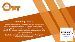 Escape Rooms in Education Showcase 2025 Lightning Talks Session 3