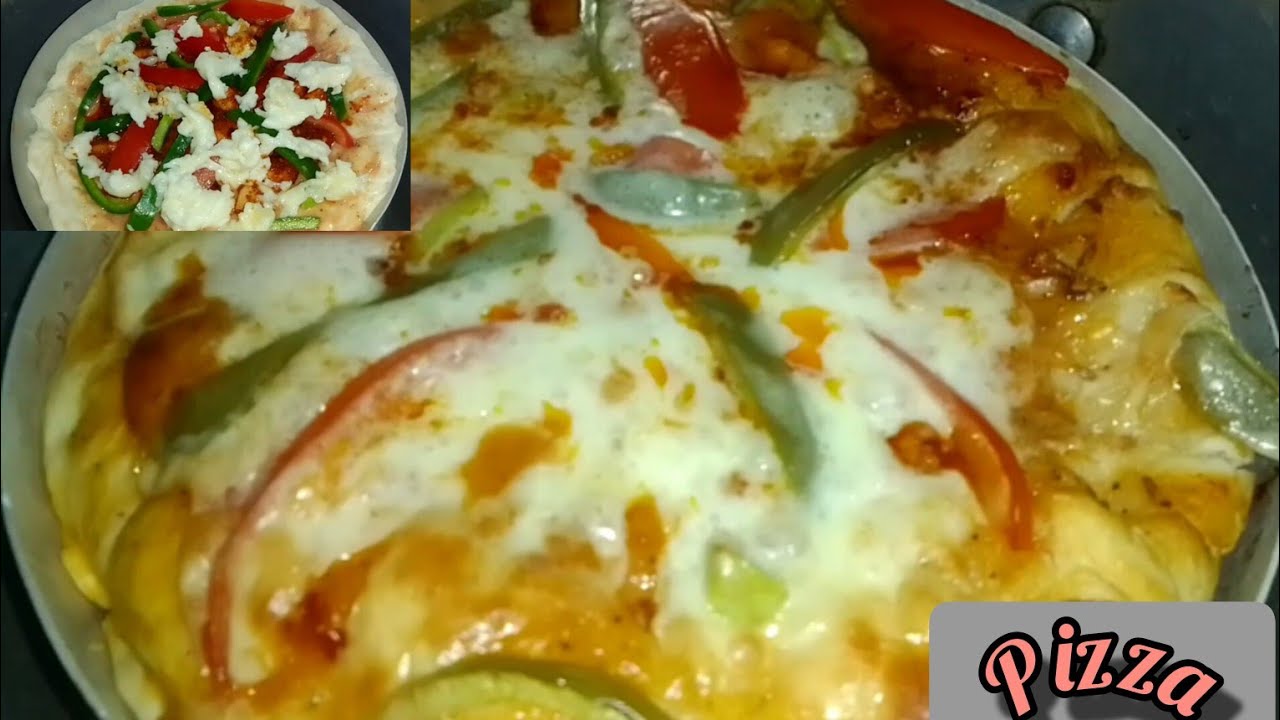 bagair oven ke banae patile mein majedar Pizzahomemade pizza recipetasty pizzapizza without