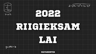 Matemaatika Riigieksam 2022 - Lai