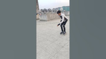 Learn skating-jump😱#skating#roadskating #rollerblading