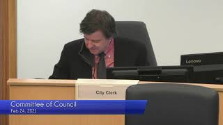 Committee of Council - February 24, 2021