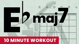 🔊 E♭maj7 | Guitar Chord Chart 10-min Workout for Beginners (w/Audio) | GuitarAnon
