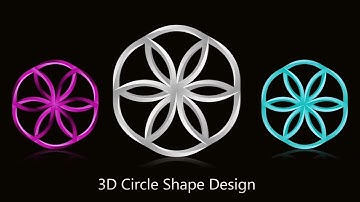 3D Circle Shape Design Tutorial in Corel Draw | Line Tips Graphics Tutorials