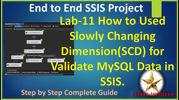 SSIS Lab 11 How to Used Slowly Changing Dimension SCD for Validate MySQL Data in SSIS