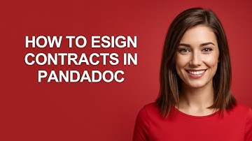 How to Esign Contracts In Pandadoc - AshleyHowTo