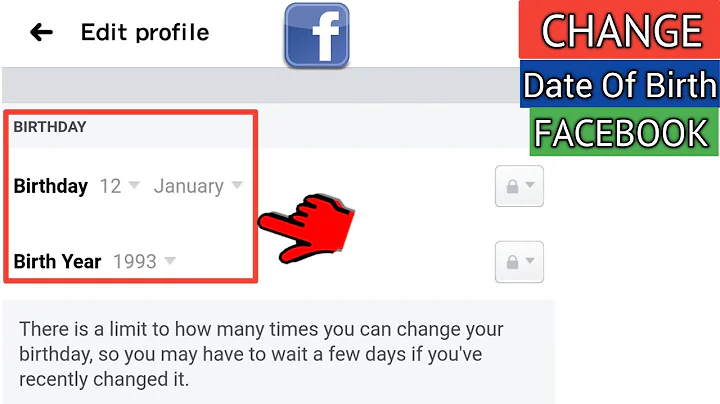 How to Change Date Of Birth in Facebook [ Android & iPhone ]