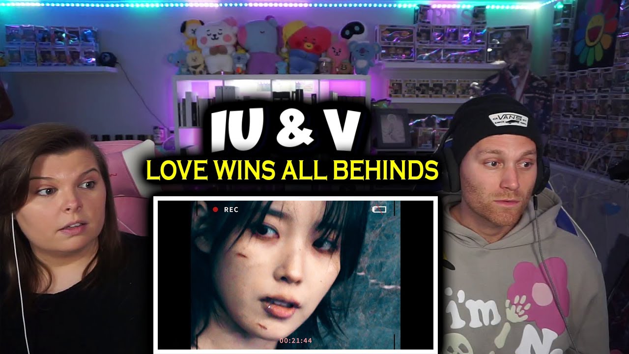 'LOVE WINS ALL' MV BEHIND THE SCENES |  [IU TV]  & BTS V Reaction