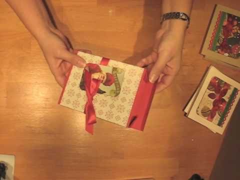 make a giftbox for A2 cards scrapbooking tiendas