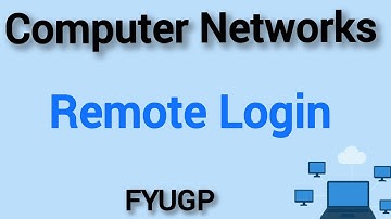 Remote login computer Networks FYUGP Calicut University 3rd semester bca bsc computer science