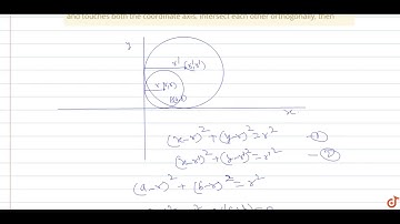 P(a, b) is a point in first quadrant. If two circles which passes through point P and touches b...