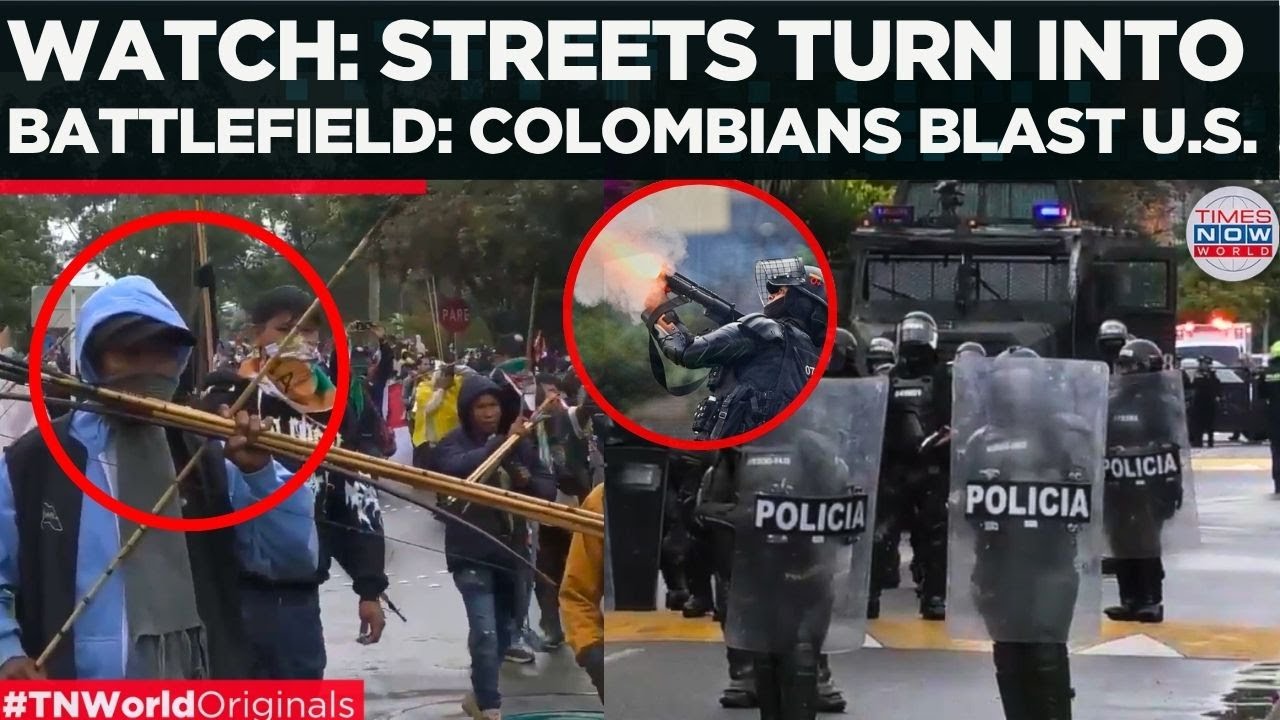 Bogotá Erupts in Violence | Protesters Clash With Police Over Alleged U.S. Interference in Colombia