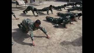 Afghanistan's trying to do Push-ups