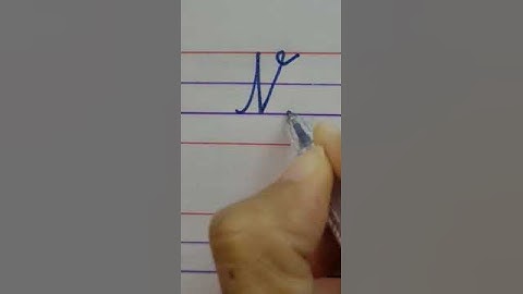 How to write in 4-line English notebook..write cursive letter 