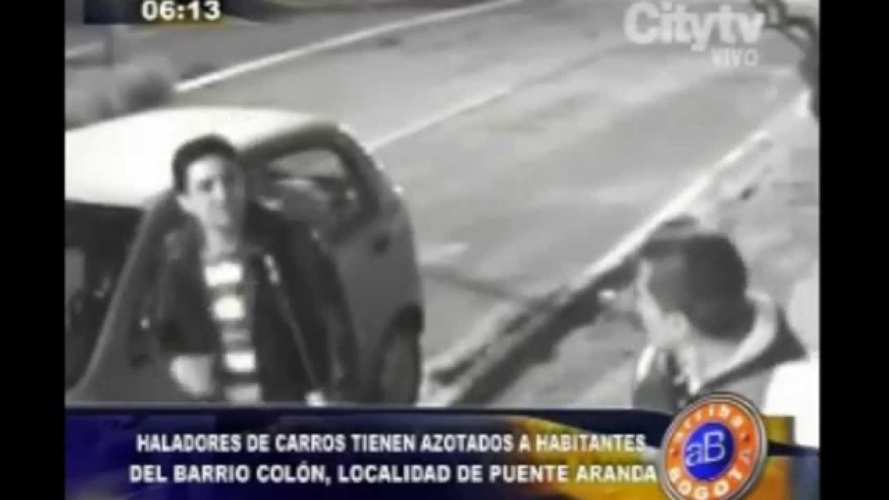 Arriba Bogotá: En video quedó registrado el robo de un carro