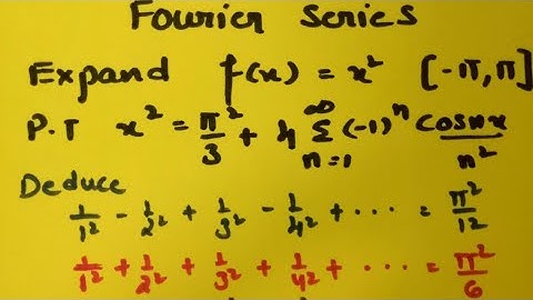  Fourier series of f(x)=x²