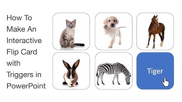 How To Make An Interactive Flip Card with Triggers in PowerPoint