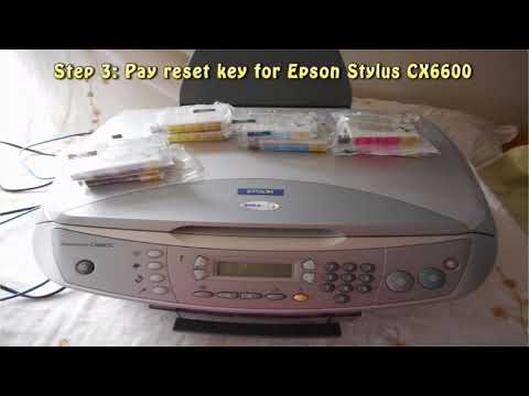 Thiết lập lại bộ đếm bộ gạt mực thải máy in Epson Stylus CX6600