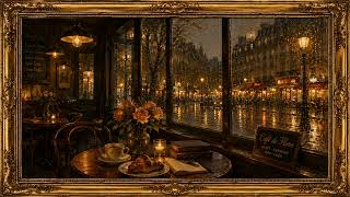 Moody Rainy Café 4K TV Art | Cozy Paris Window Ambience for Frame TV & Luxury Living Room screenshot 4