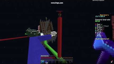 Hacker in Bedwars on skykingdoms