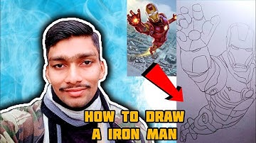"How to Draw A Iron Man Full Body / Drawing Tutorial": ( Part 1)
