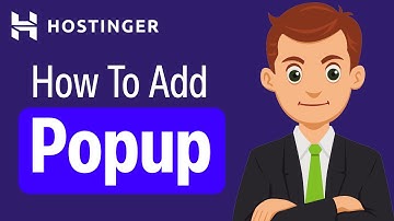 How To Add Popup In Hostinger Website Builder | Hostinger Website Builder Popup Guide (2025)