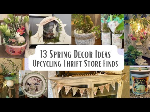 13 Spring Home Decor Ideas Using Thrift Store Finds/Spring Thrift Flips