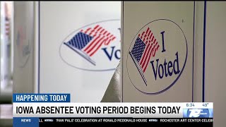 Iowa Absentee Voting Begins Today