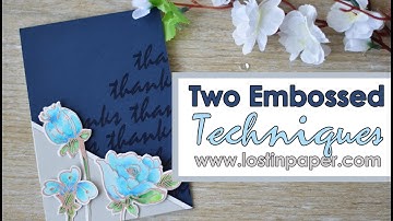 Altenew - Two Easy Embossed Techniques for Cardmaking!