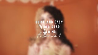 Quick & easy videostar 'slomo' tutorial ✨