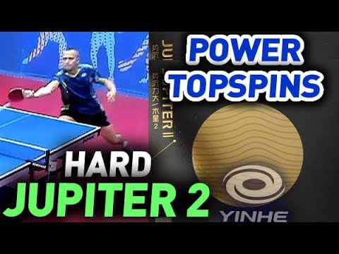 review Yinhe Jupiter II 40 test: fast spinny rubber for powerful ...