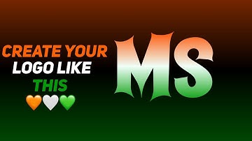 MAKE YOUR OWN NAME LOGO IN INDIAN FLAG COLUR🧡🤍💚| 🇮🇳HAPPY INDEPENDENCE DAY 15 AUGUST🇮🇳