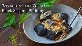 Soft & Chewy Black Sesame & Soy Milk Mochi Pudding! screenshot 2