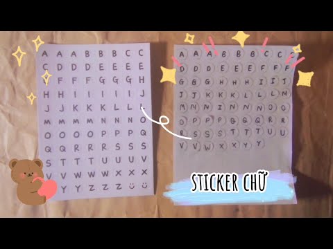 Video Làm Tấm Sticker Chữ Cùng Mình:33 - youtube