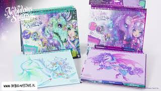 Szkicownik Dla Dzieci Z Kredkami, Szablonami I Naklejkami Duży Zestaw Kreatywny Nebulous Stars