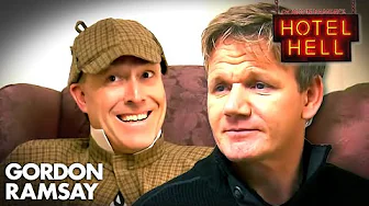 Owner's Jokes And Sherlock Holmes Outfit Tests Gordon's Patience | Full Episode | Hotel Hell