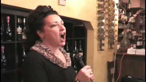 Cristina on Italian Television Singing the America...