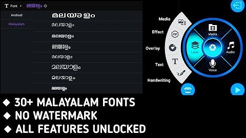 KineMaster Mod with Malayalam Fonts,All features unlocked