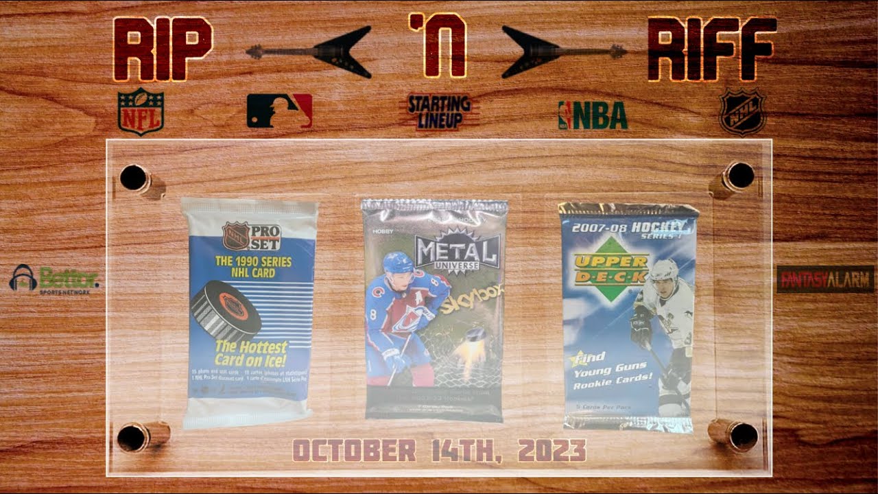 Rip N’ Riff | Pack Ripping | 2023 Skybox Hockey Metal Universe | 1990 Pro Set Hockey