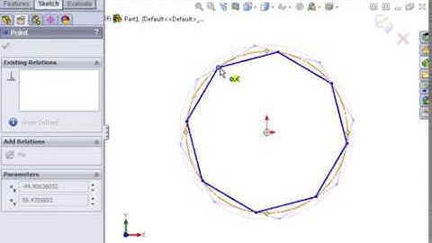 SolidWorks Part Modeling 01 Advanced Sketching   01 Polygon
