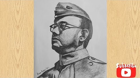 Netaji Subhas Chandra Bose | Netaji Drawing easy |Step by step for beginners |Jai hind