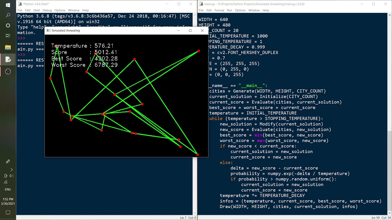 travelling salesman problem python solution