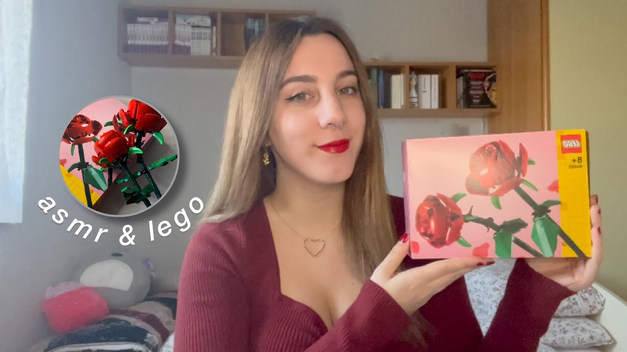 ASMR ITA | RILASSATI mentre costruisco il mio primo LEGO! 🌹 (+ background music)